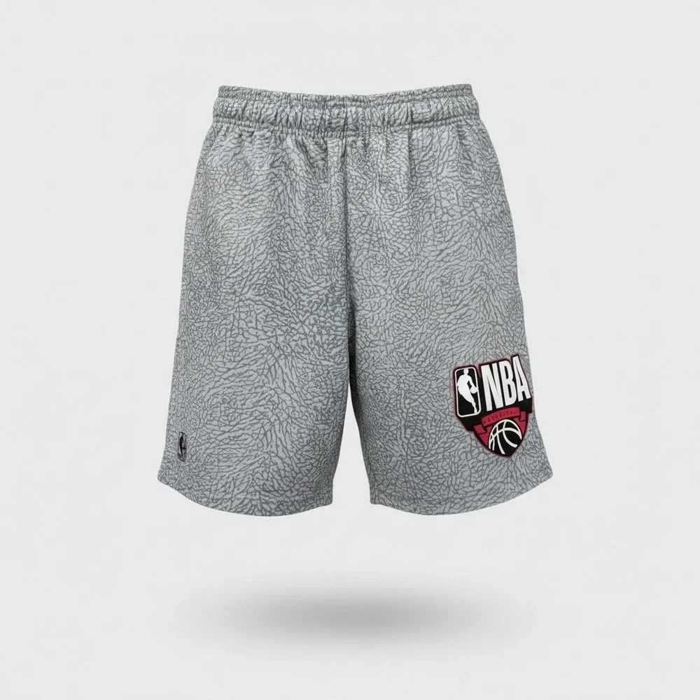 NBA Basketball Power Drive Shorts Mens Size Medium Gray Athleisure Athletic Gym - Picture 16 of 16